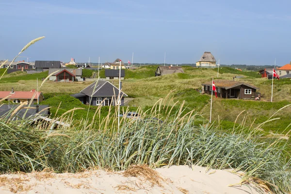 Zomer huizen aan de Noordzee — Stockfoto