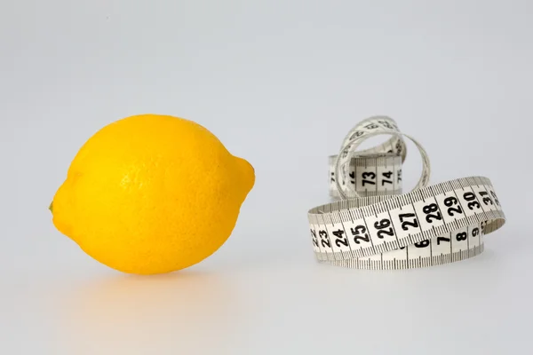 Lemon and Tape Measure — Stock Photo, Image
