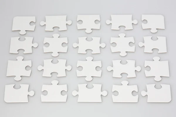 Boş jigsaw puzzle parçaları — Stok fotoğraf