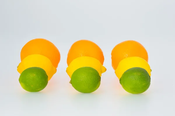 Lime Lemon and Orange Fruits — Stock Photo, Image