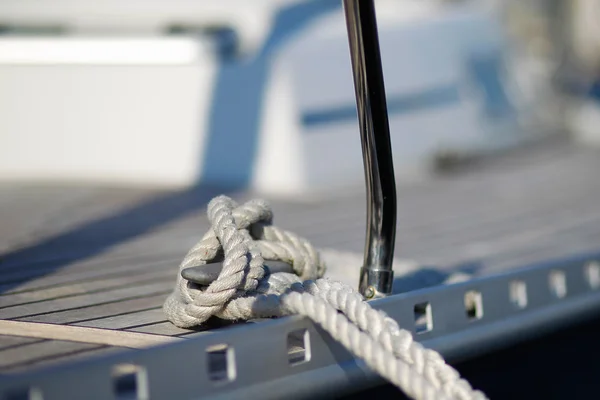 Rigging of sailing boat — Stock Photo, Image