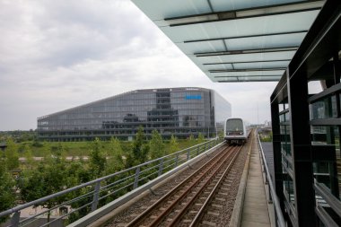 Metro İstasyonu yakınında Kopenhag, Danimarka