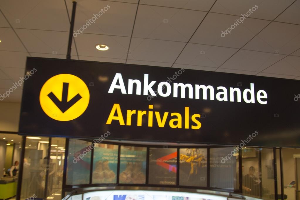 Arrivals sign at Arlanda airport Stock Photo by ©Bigandt 42675481
