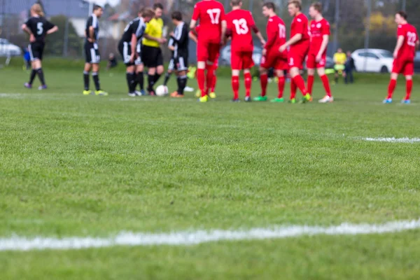 Mannen te voetballen — Stockfoto