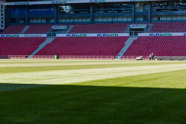 Parken im dänischen Fußballstadion — Stockfoto