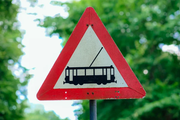 Tram sign — Stock Photo, Image