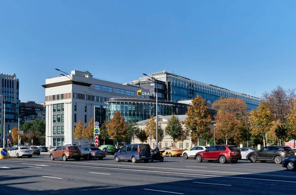 Sadovaya Samotechnaya Street View Headquarters Investment Development Holding Ingrad Moscow — Stock Photo, Image