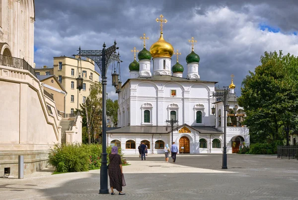 Sretensky Erkek Manastırı 1679 Moskova Rusya Ağustos 2021 Inşa Edilen — Stok fotoğraf