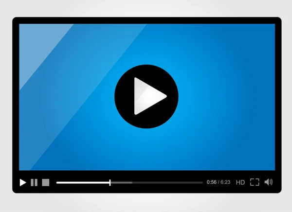 web, minimalist tasarımı için video oynatıcı