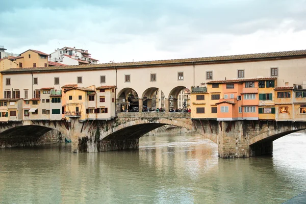 Ponte vecchio (hdr), Florencja, Włochy — Zdjęcie stockowe