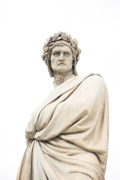 Estatua de Dante Alighieri en Florencia, Italia — Foto de Stock