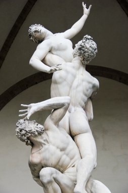 ratto delle sabine. Florence. İtalya.