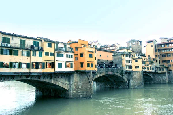 Most Ponte Vecchio we Florencji, Włochy — Zdjęcie stockowe