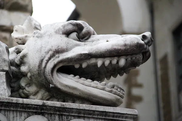 Patung Cerberus (Hercule dan Cacus), Florence, Italia — Stok Foto