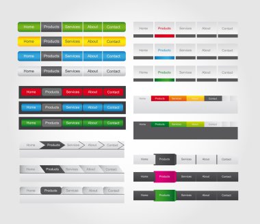 Web bar menü düğmesini Web sitesi için