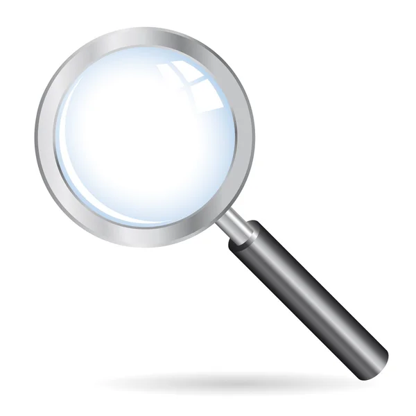Magnifying glass icon. Vector illustration — Stock Vector