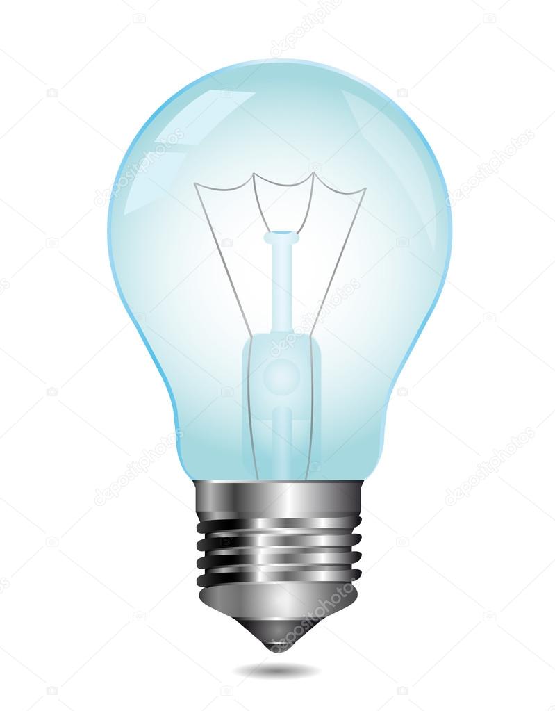 Light bulb. Vector.