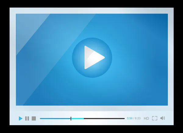 web, minimalist tasarımı için video oynatıcı