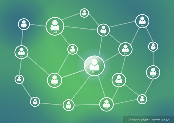 Connecting people - Network concept