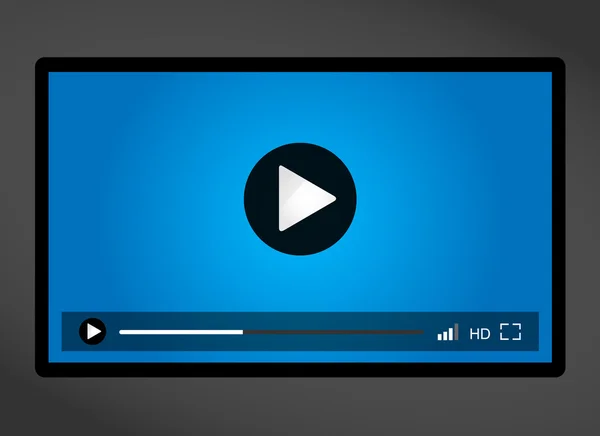 web, minimalist tasarımı için video oynatıcı