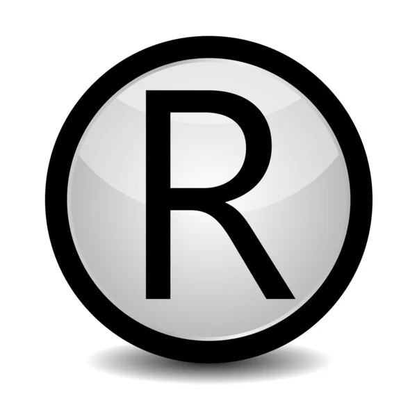 Marca registrada - icono — Vector de stock