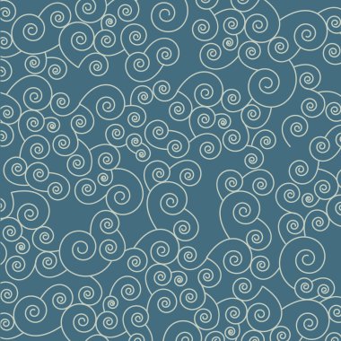 Japonya dalgalar ile seamless modeli. arka plan