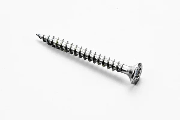 Screw on white background — Stock Photo, Image