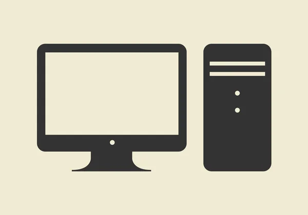 bilgisayar web simgesi, düz tasarım