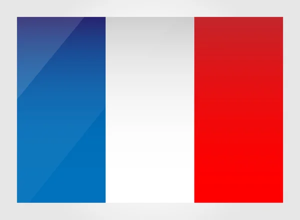 Francia bandera — Vector de stock