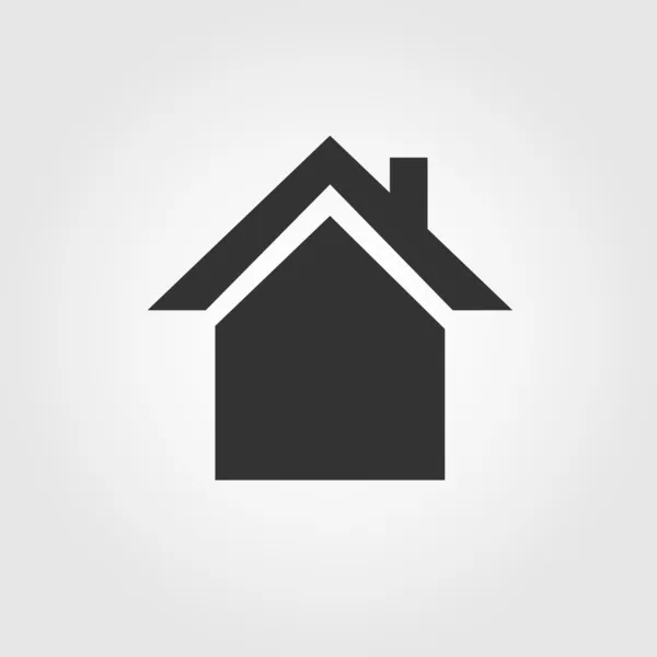 Icono de casa, diseño plano — Vector de stock