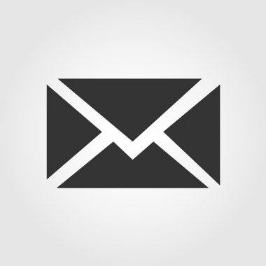 e-posta iletisi simgesi, düz tasarım