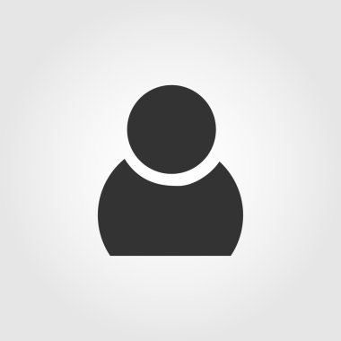 kullanıcının adam simgesi, düz tasarım