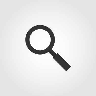 Arama simgesi, düz tasarım