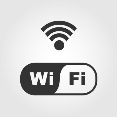 Wi fi simgeler, düz tasarım