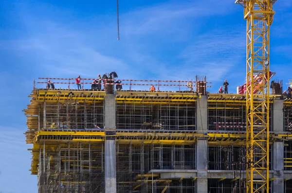 Costruzione di un centro commerciale — Foto Stock