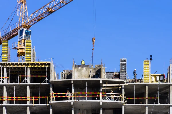 Costruzione di una casa residenziale — Foto Stock