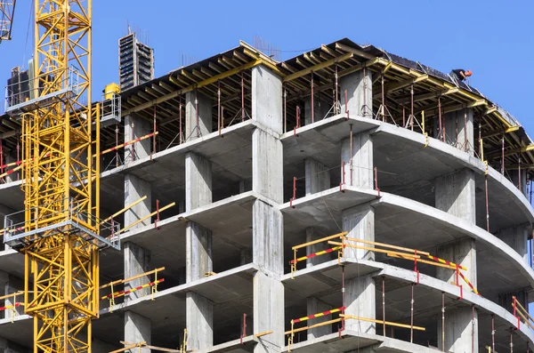 Costruzione di un edificio residenziale — Foto Stock