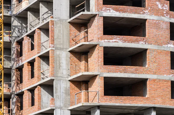 Costruzione di un edificio residenziale — Foto Stock