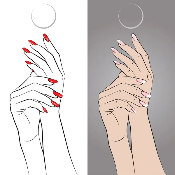 Manicura — Vector de stock