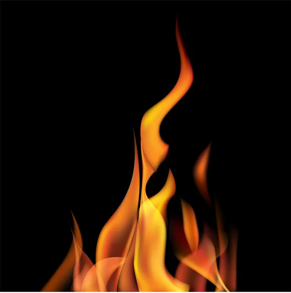 Orange flame — Stock vektor