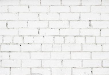 Beyaz arkaplan ile tuğla eski