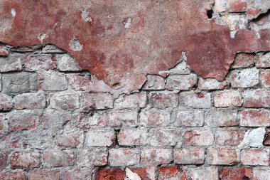 Eski tuğla çatlamış arka plan