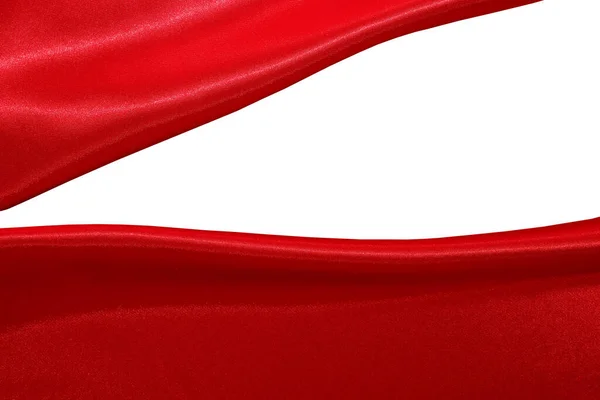 Czerwony Jedwab Eleganckie Fałdy Tło — Zdjęcie stockowe