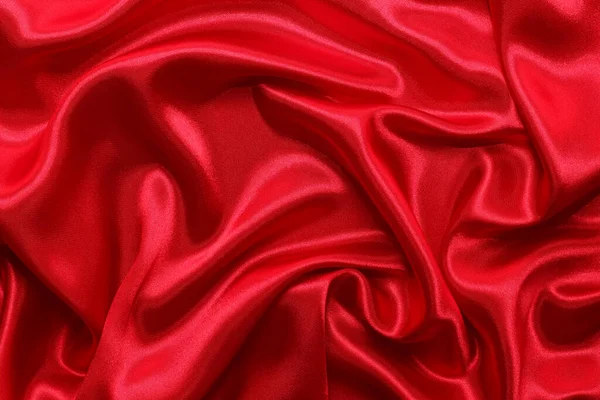 Czerwony Jedwab Eleganckie Fałdy Tło — Zdjęcie stockowe
