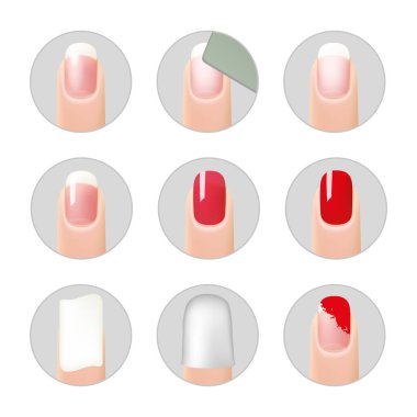 Jel cilasının manikür uygulaması ve çıkarılması