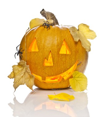 bir korkunç eski jack-o-lantern
