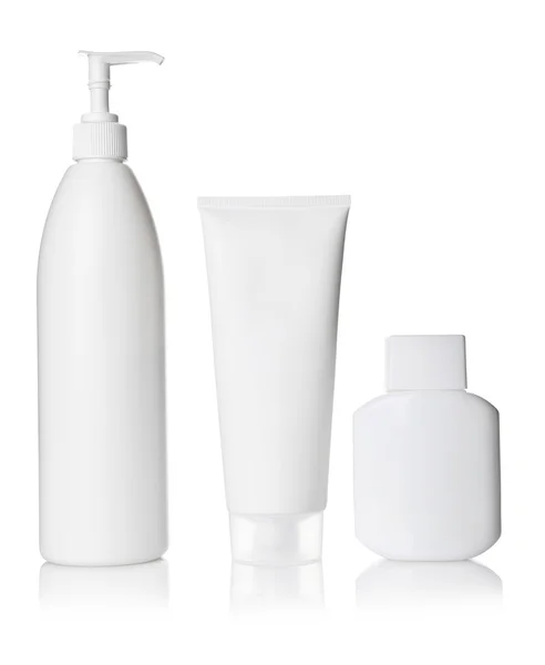 Kosmetyki biały butelka — Zdjęcie stockowe