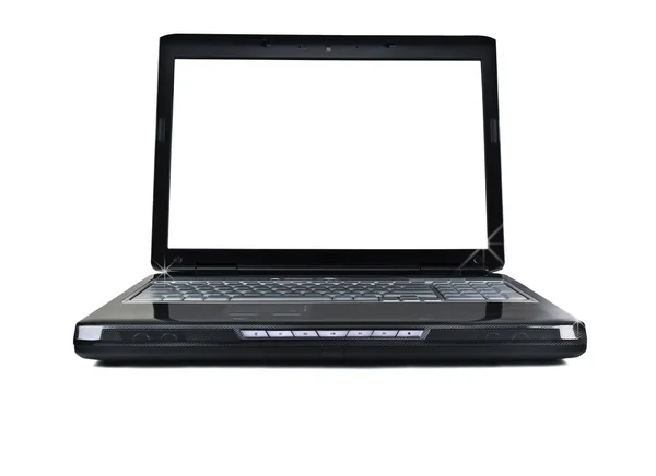 Nieuwe zwarte laptop — Stockfoto
