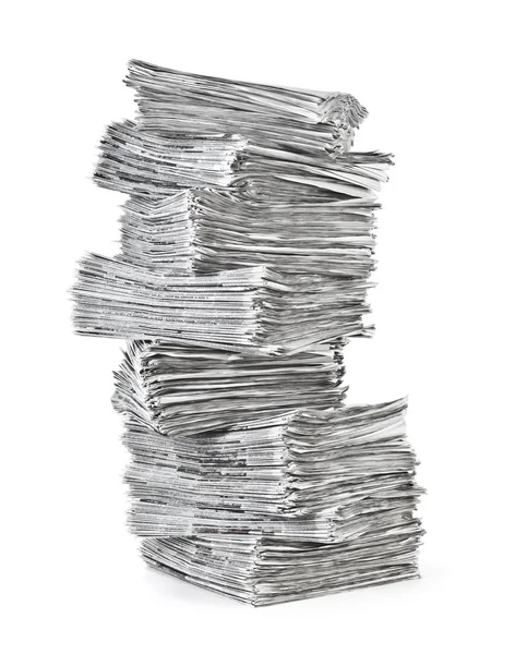 Pile of newspapers — Stock Photo, Image