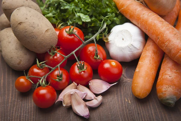 Produtos hortícolas orgânicos — Fotografia de Stock